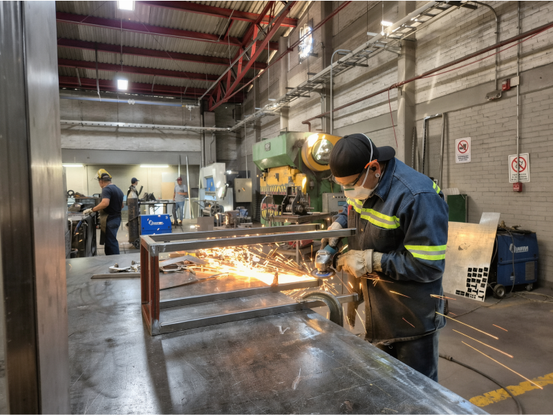 Planta de Metal Mecánica - Taller de precisión metalúrgica
